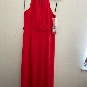 Vince Camuto Coral Color Maxi Dress Size 8